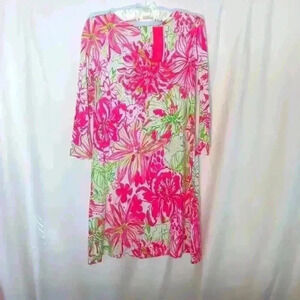 NWT Lilly Pulitzer Ophelia dress. XXS. Ladder back. Classic Lilly pink